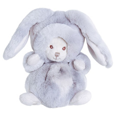 Plyšový medvídek Ziggy Winter Rabbit - šedý zajíc - 0 ks