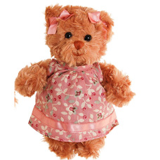 Plyšový medvěd Little Hedvig v růžových šatech - 0 ks