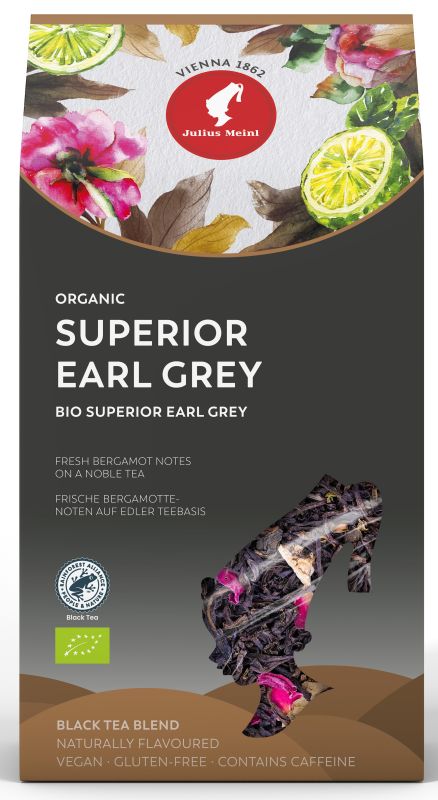 Julius Meinl - Čaj sypaný Leaf Tea Bio RFA Superior Earl Grey 250g