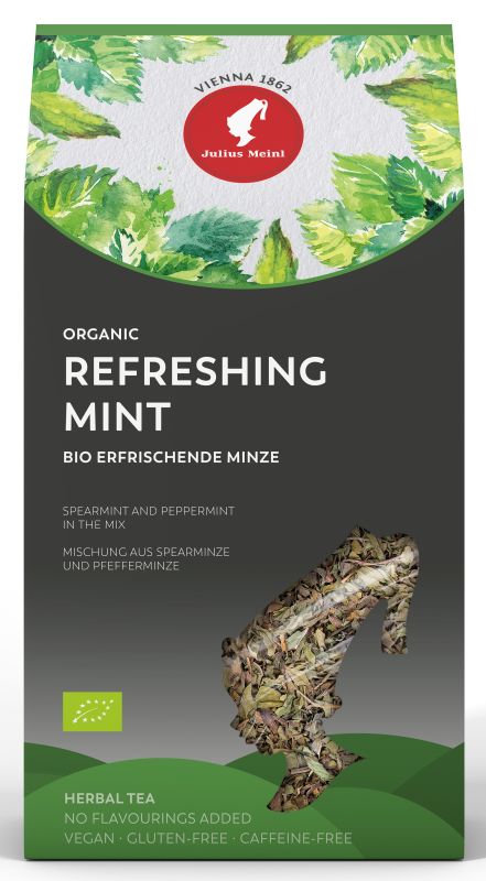 Julius Meinl - Čaj sypaný Leaf Tea Bio Refreshing Mint 100g